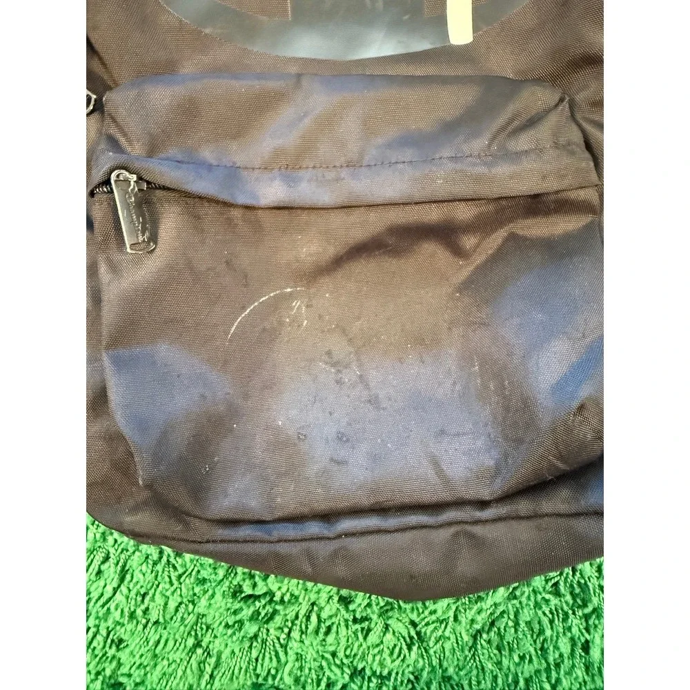 Champion Backpack Unisex OS Black Good Script Logo Canvas School Bag